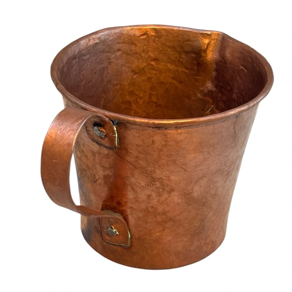 Rustic Copper Creamer Pourer with Handle